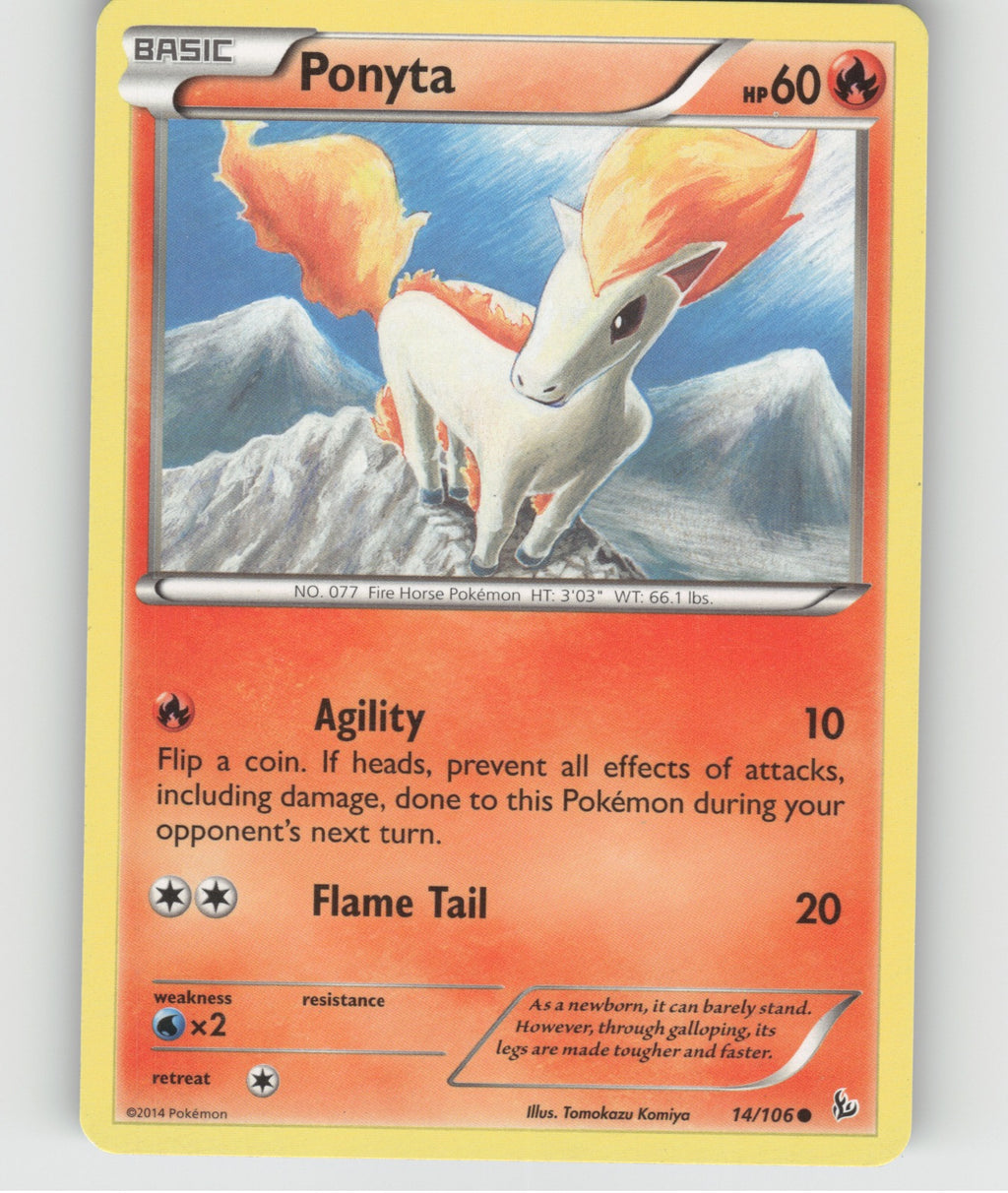 Ponyta Common XY - Flashfire 14/106 NM