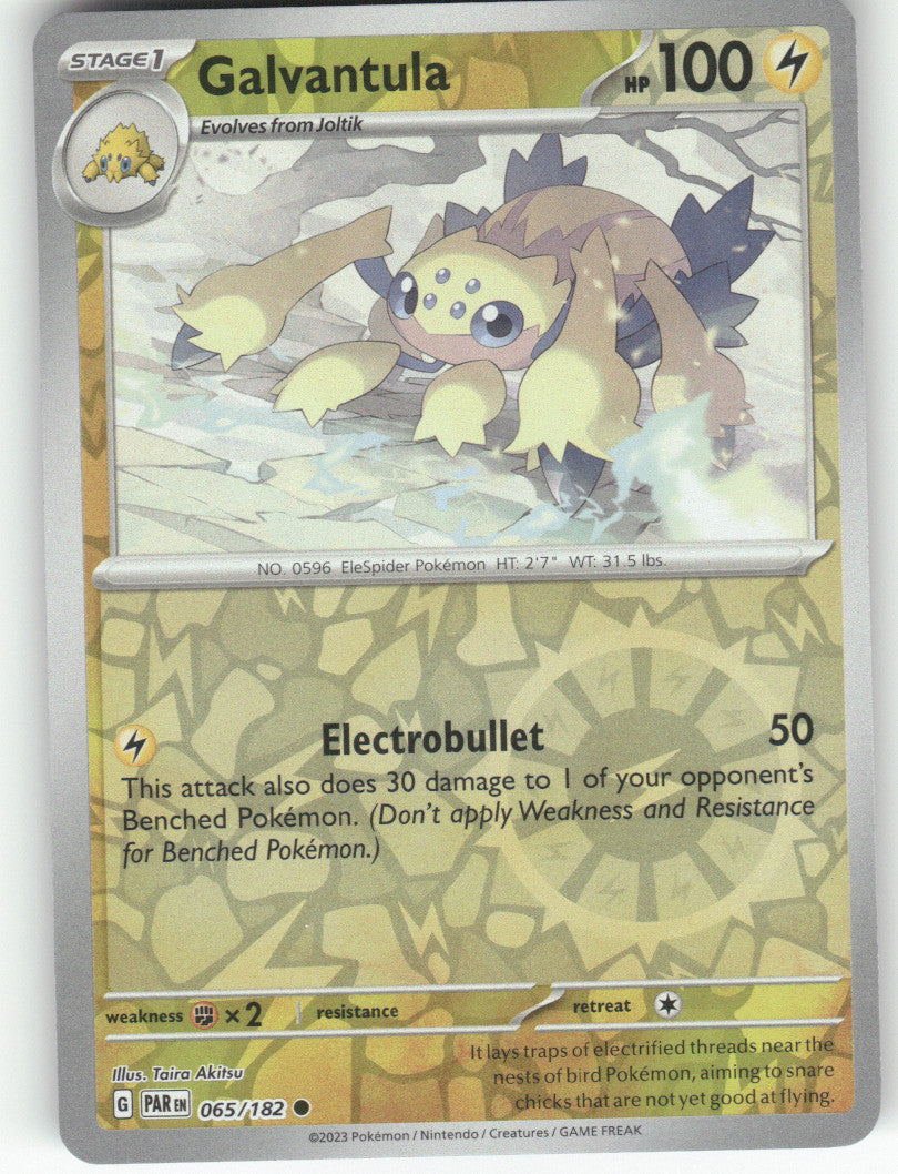 Galvantula Reverse Holo Common SV04: Paradox Rift 065/182 NM