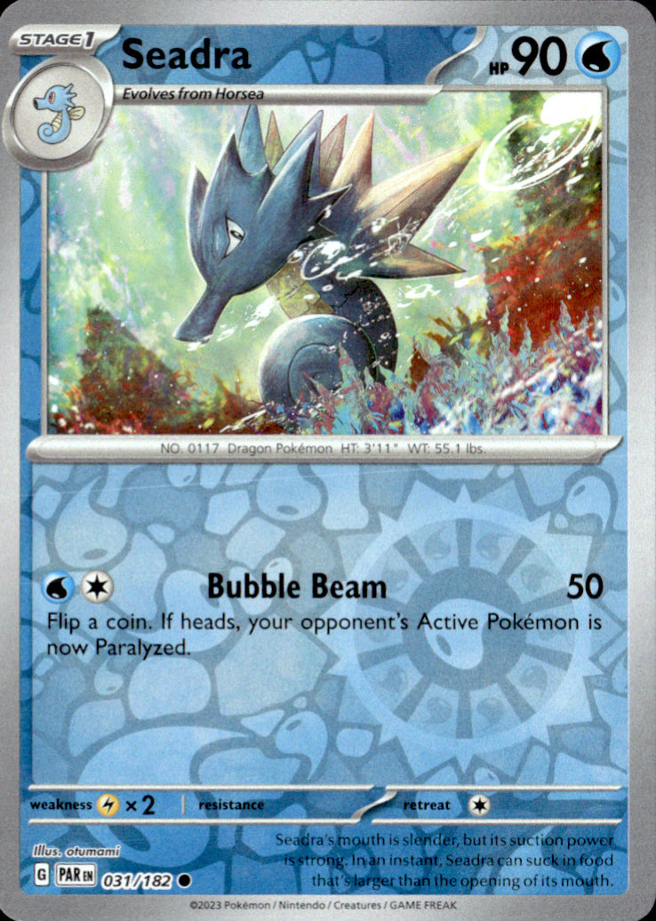 Seadra Reverse Holo Common SV04: Paradox Rift 031/182 NM
