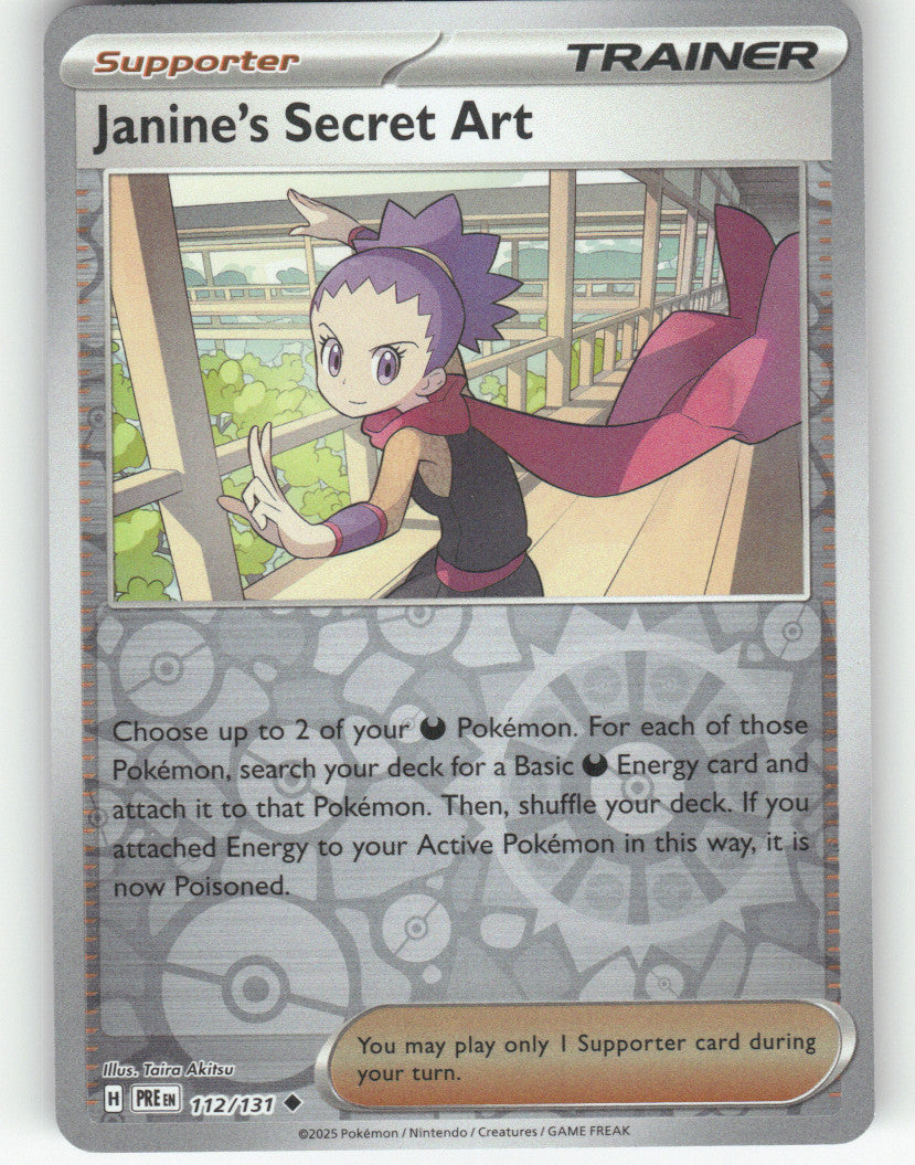 Janine's Secret Art - Reverse Holo Uncommon SV: Prismatic Evolutions 112/131 NM