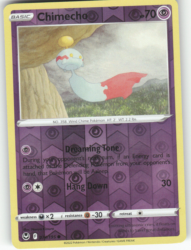 Chimecho Reverse Holo Common SWSH12: Silver Tempest 074/195 NM