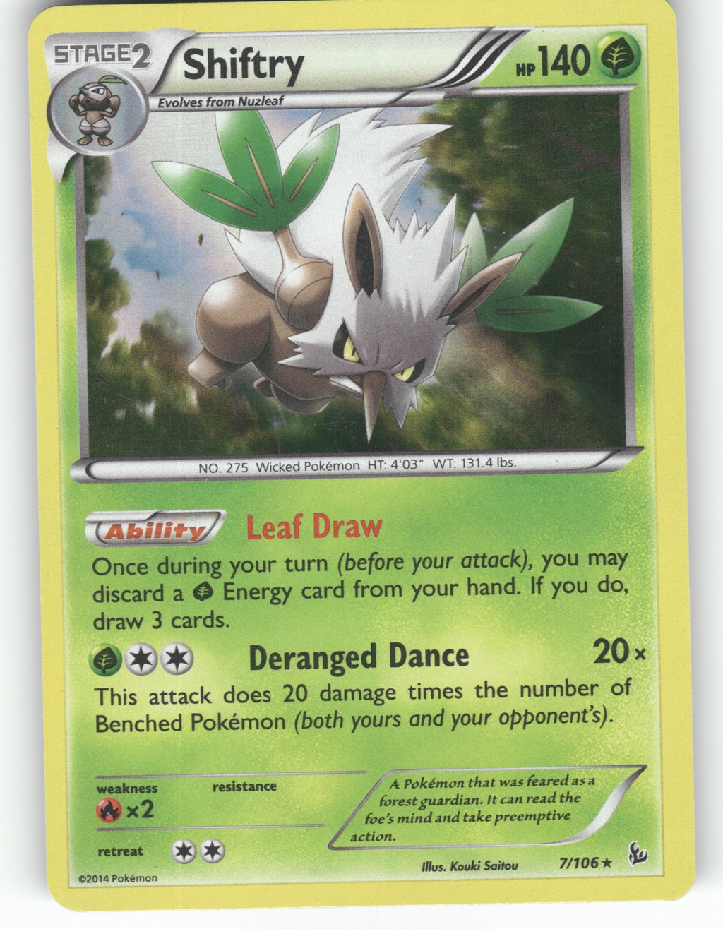 Shiftry Holo Rare XY - Flashfire 7/106 NM