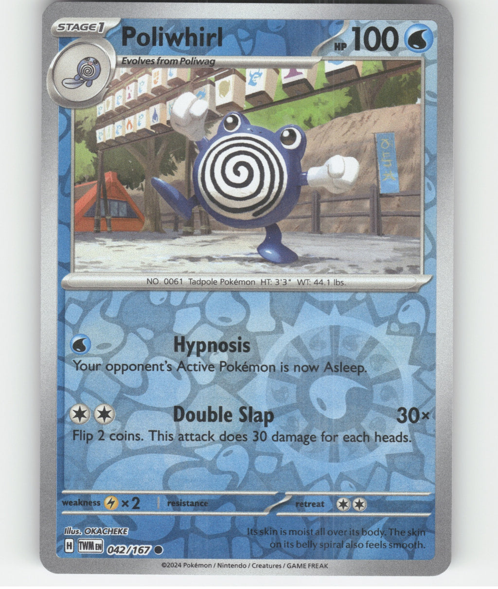 Poliwhirl Common SV06: Twilight Masquerade 042/167 NM
