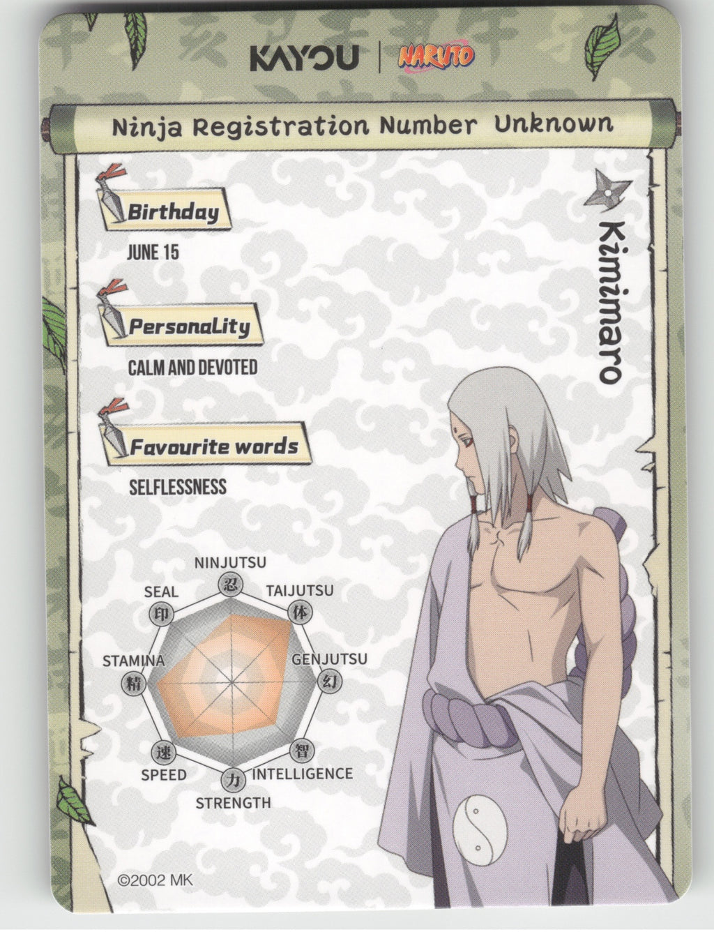 Kimimaro Base SR Earth Scroll Series 2 004L2 NM back