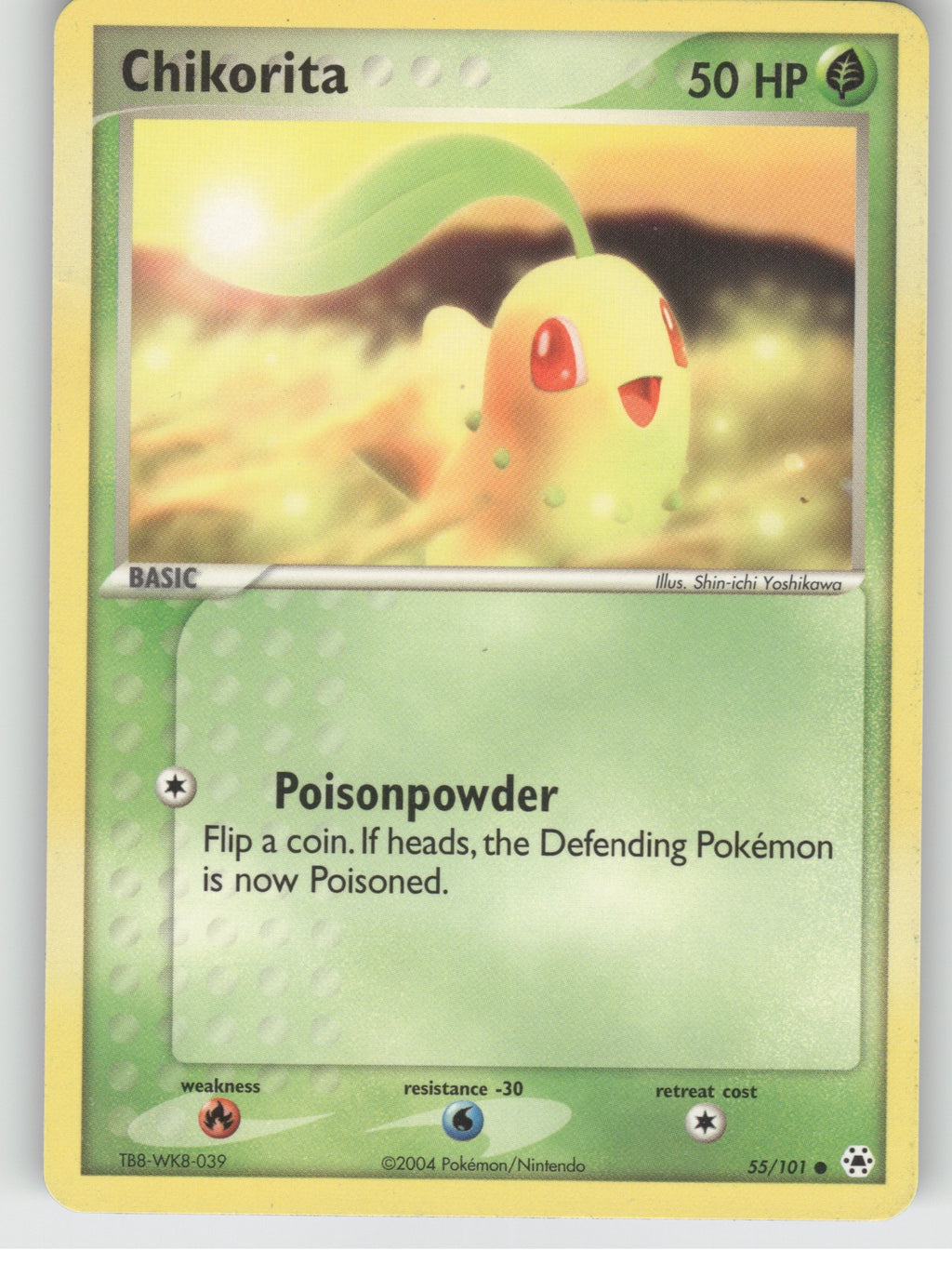 Chikorita Common EX Hidden Legends 55/101 NM