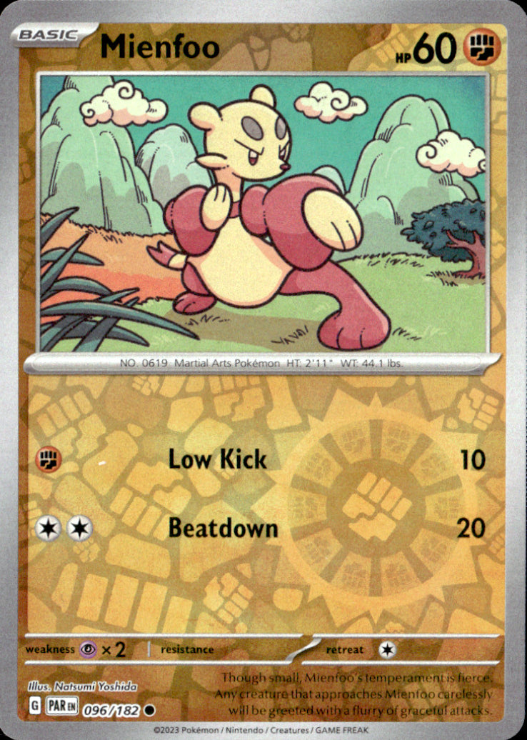 Mienfoo Reverse Holo Common SV04: Paradox Rift 096/182 NM