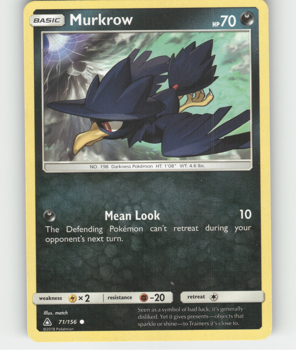 Murkrow Common SM - Ultra Prism 71/156 NM