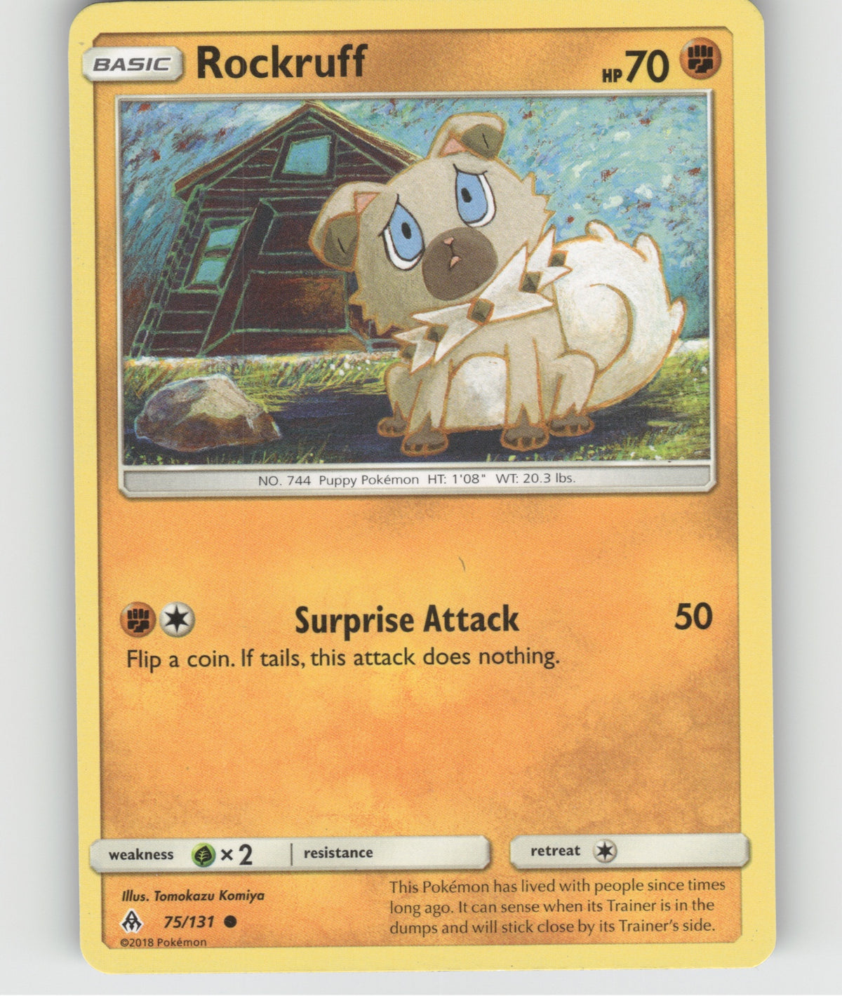 Rockruff Common SM - Forbidden Light 75/131 NM
