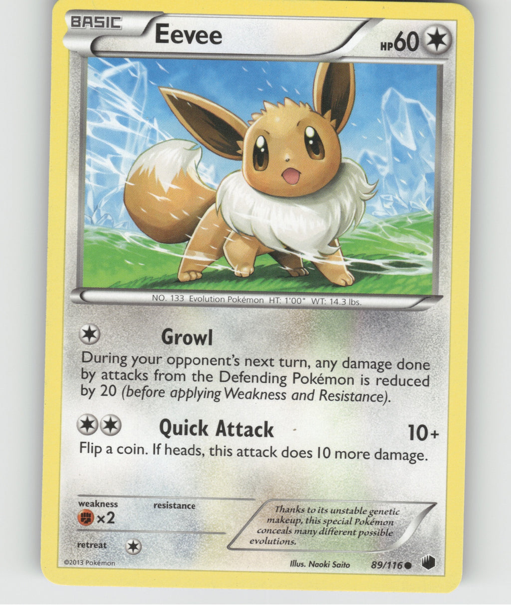 Eevee (89) Common Plasma Freeze 89/116 NM