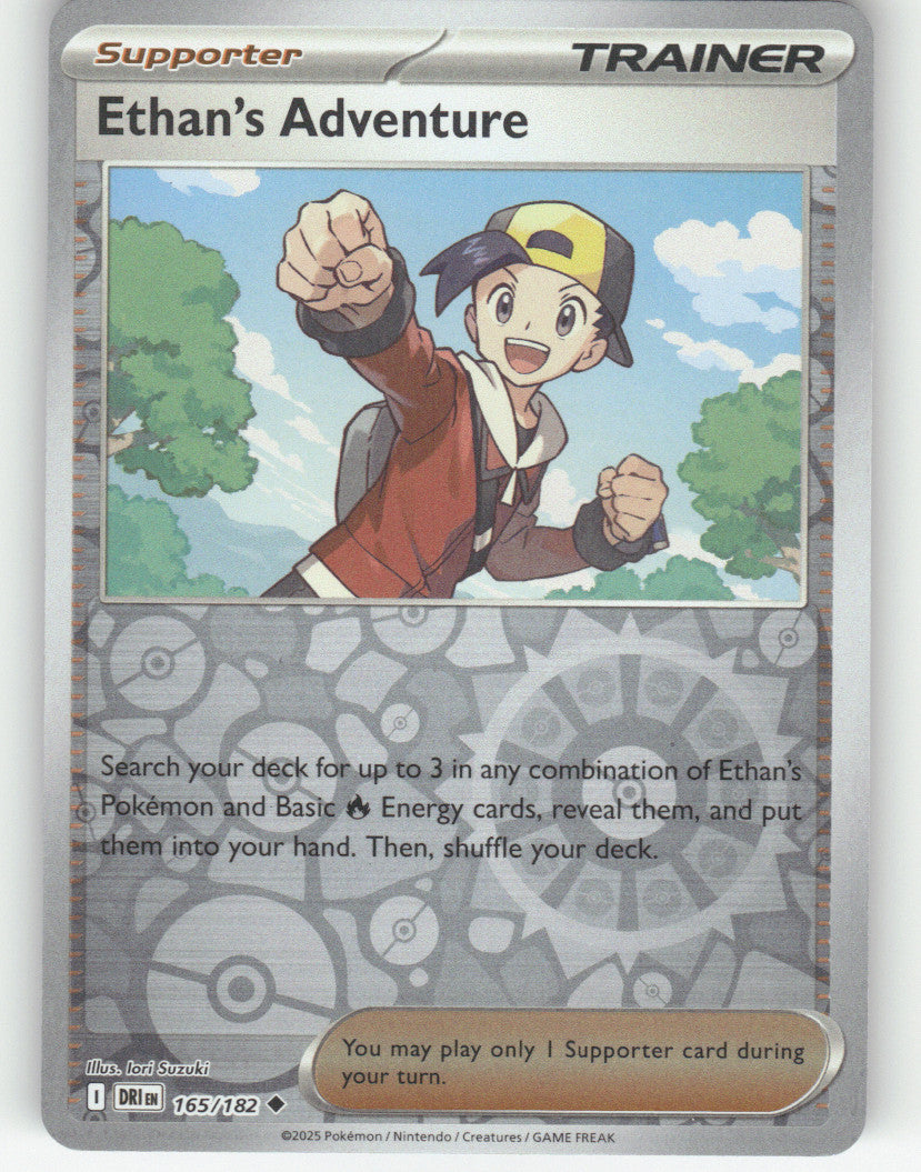 Ethan's Adventure - Reverse Holo Uncommon SV10: Destined Rivals 165/182 NM