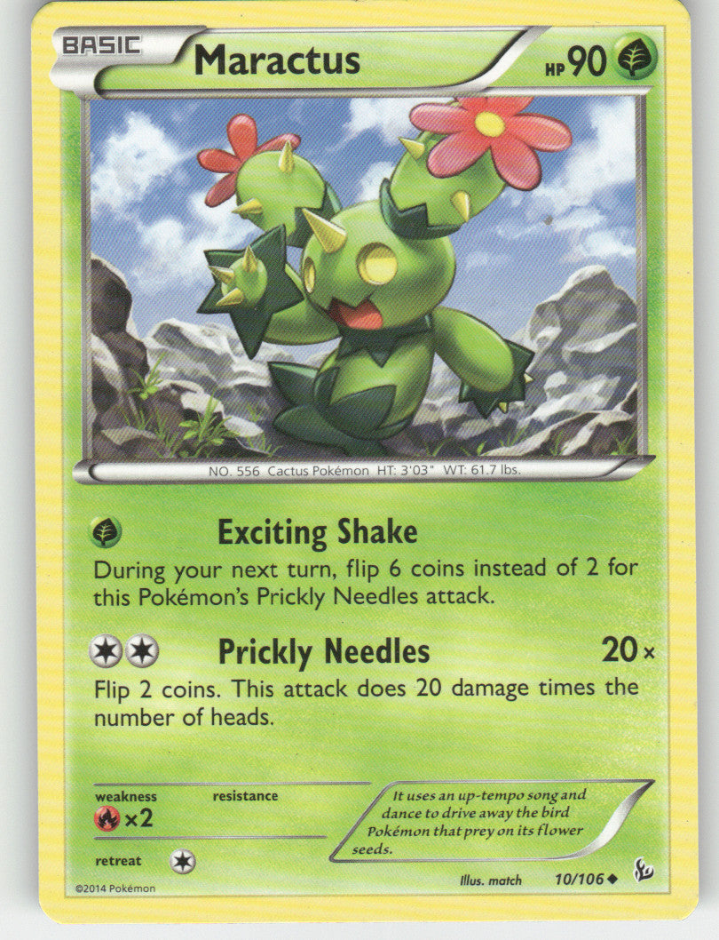 Maractus Uncommon XY - Flashfire 10/106 NM