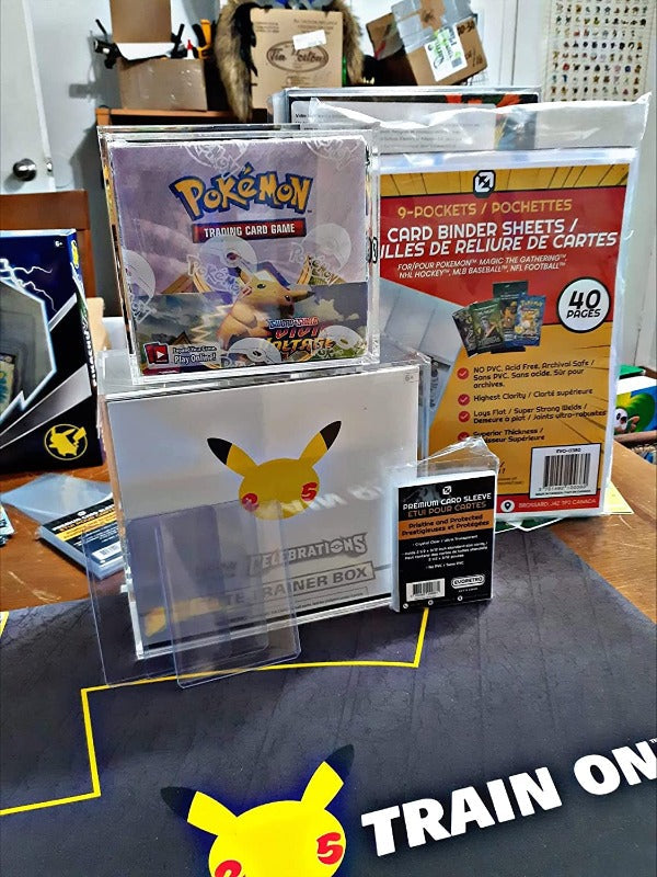 Pokemon ETB Elite Trainer Box w/ Sliding Lid Anti-UV - EVORETRO Acrylic Protector 4.0MM
