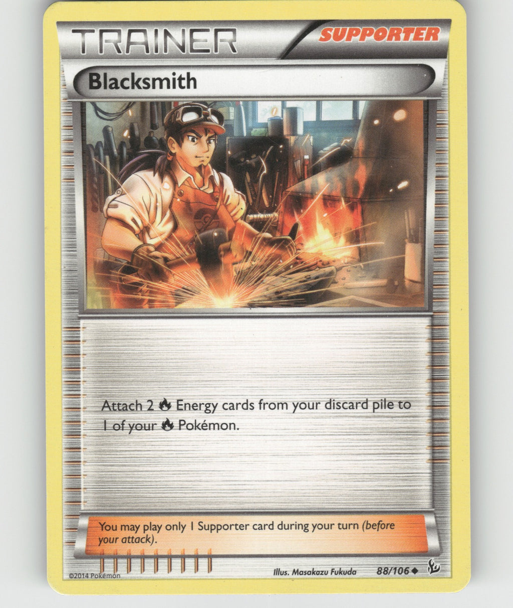 Blacksmith Uncommon XY - Flashfire 88/106 NM