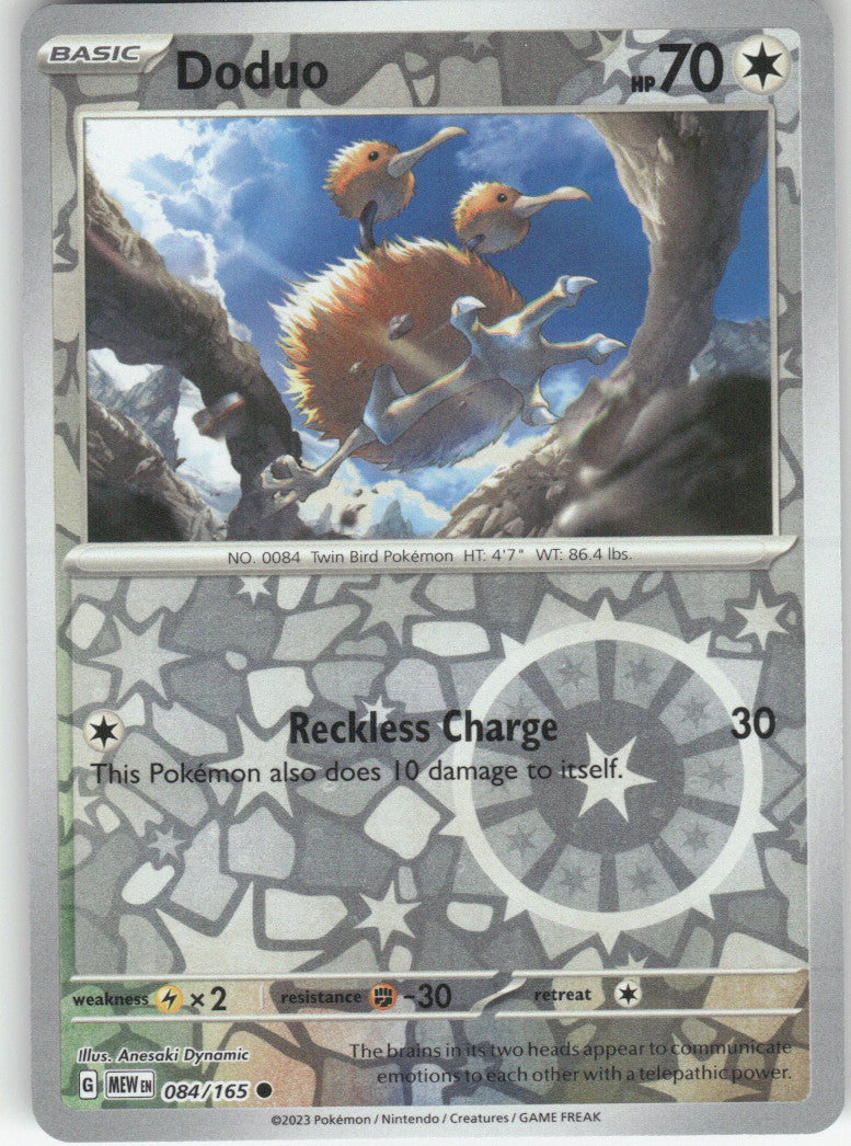 Doduo Reverse Holo Common SV: Scarlet & Violet 151 084/165 NM
