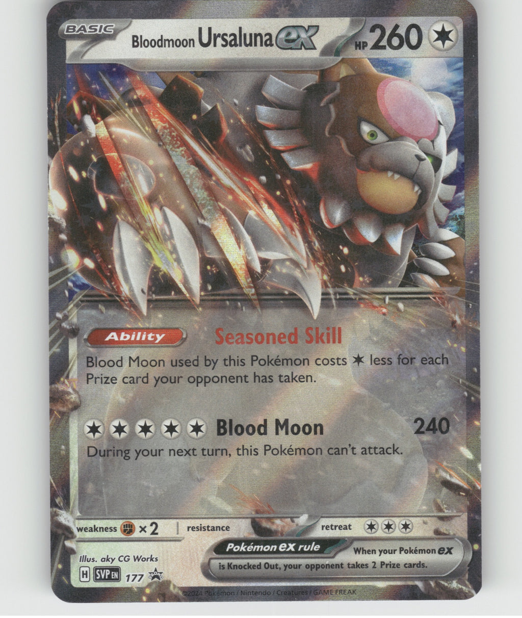 Bloodmoon Ursaluna ex Holo Promo SV: Scarlet & Violet Promo Cards 177 NM