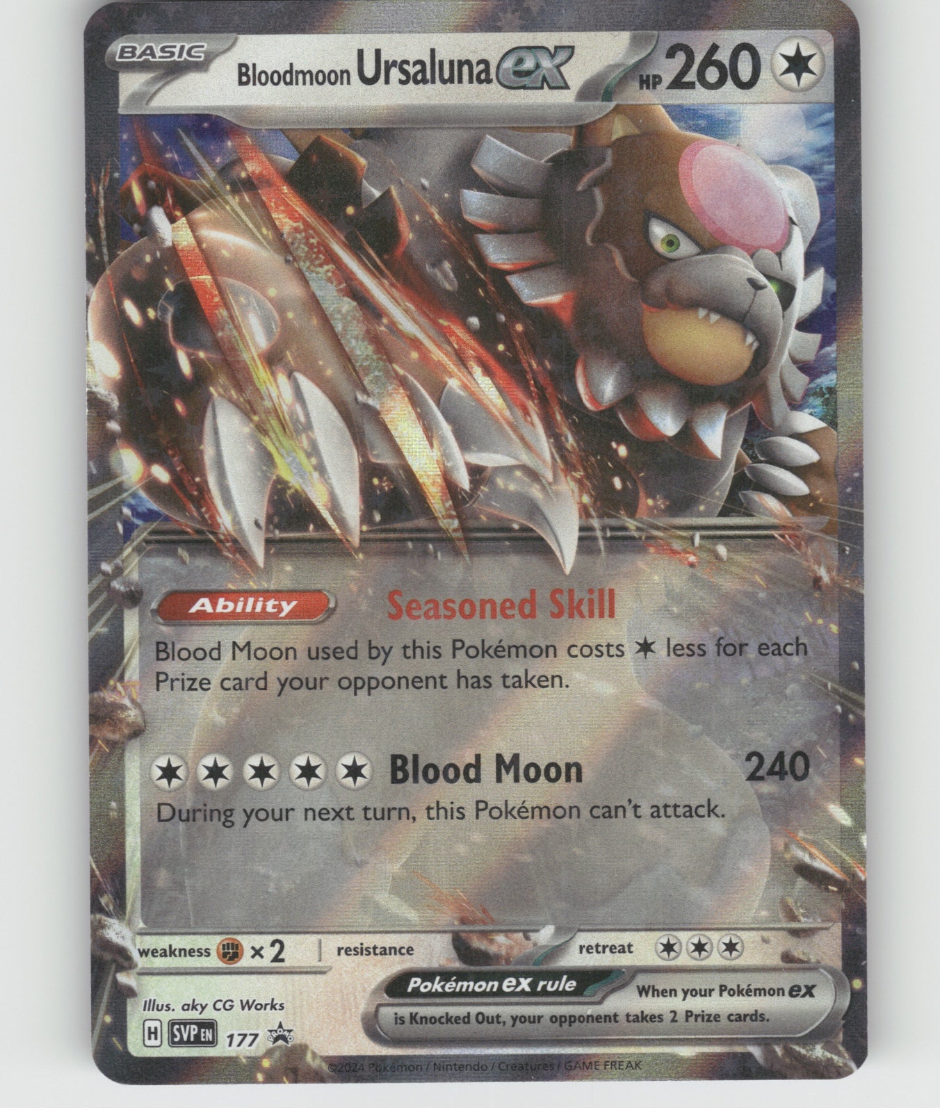 Bloodmoon Ursaluna ex Holo Promo SV: Scarlet & Violet Promo Cards 177 NM