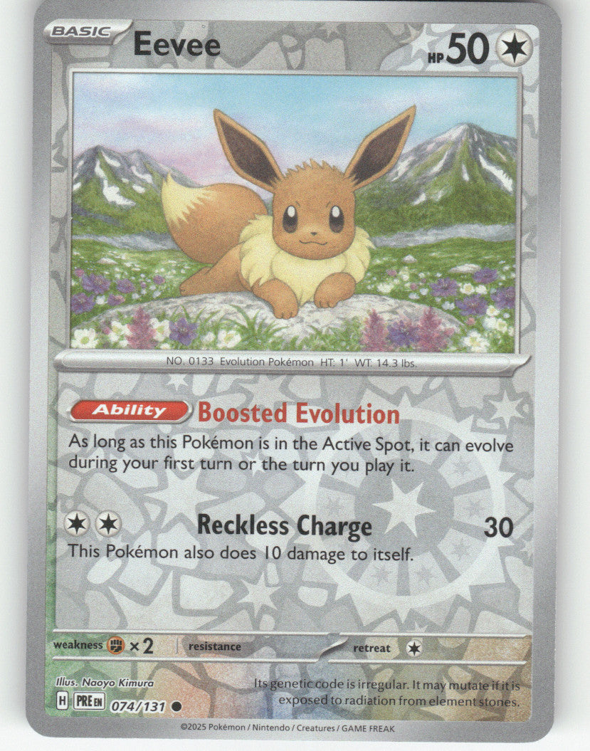 Eevee Reverse Holo Common SV: Prismatic Evolutions 074/131 NM