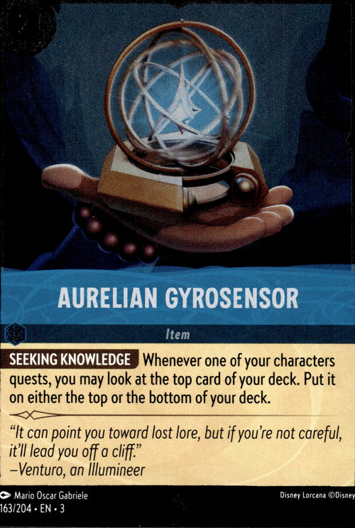 Aurelian Gyrosensor Cold Foil Rare Into the Inklands 163/204 NM