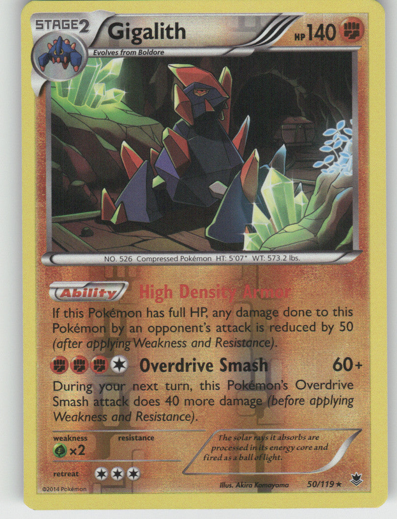 Gigalith Reverse Holo Holo Rare XY - Phantom Forces 50/119 NM