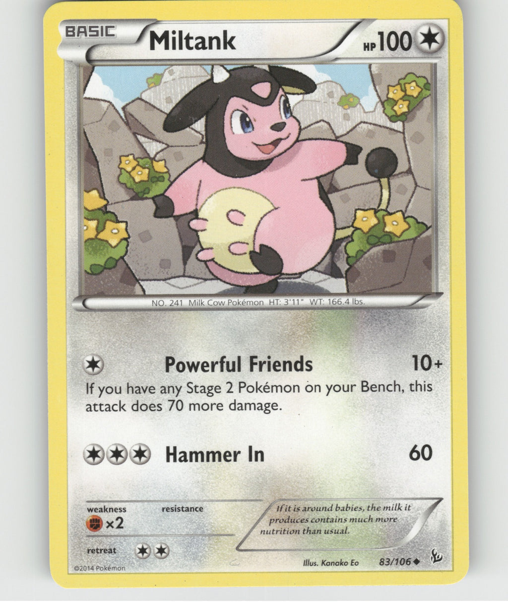 Miltank Uncommon XY - Flashfire 83/106 NM