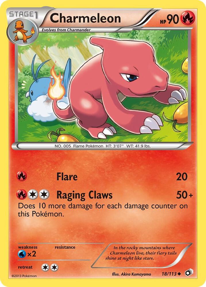 Charmeleon Uncommon Legendary Treasures 18/113 NM