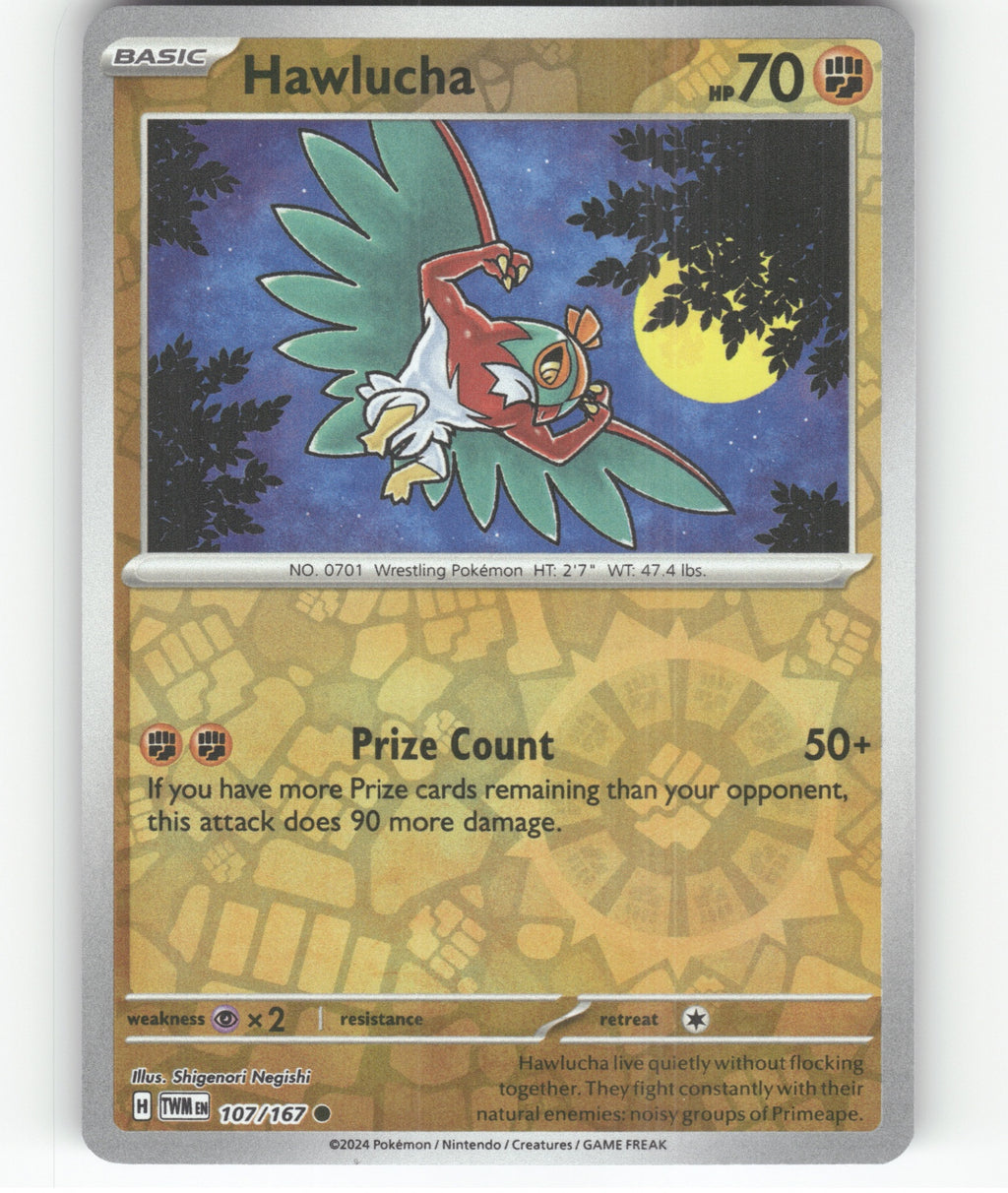 Hawlucha Common SV06: Twilight Masquerade 107/167 NM