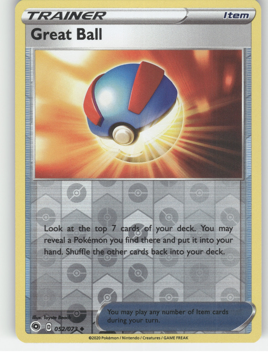 Great Ball Reverse Holo Uncommon Stormfront 85/100 NM
