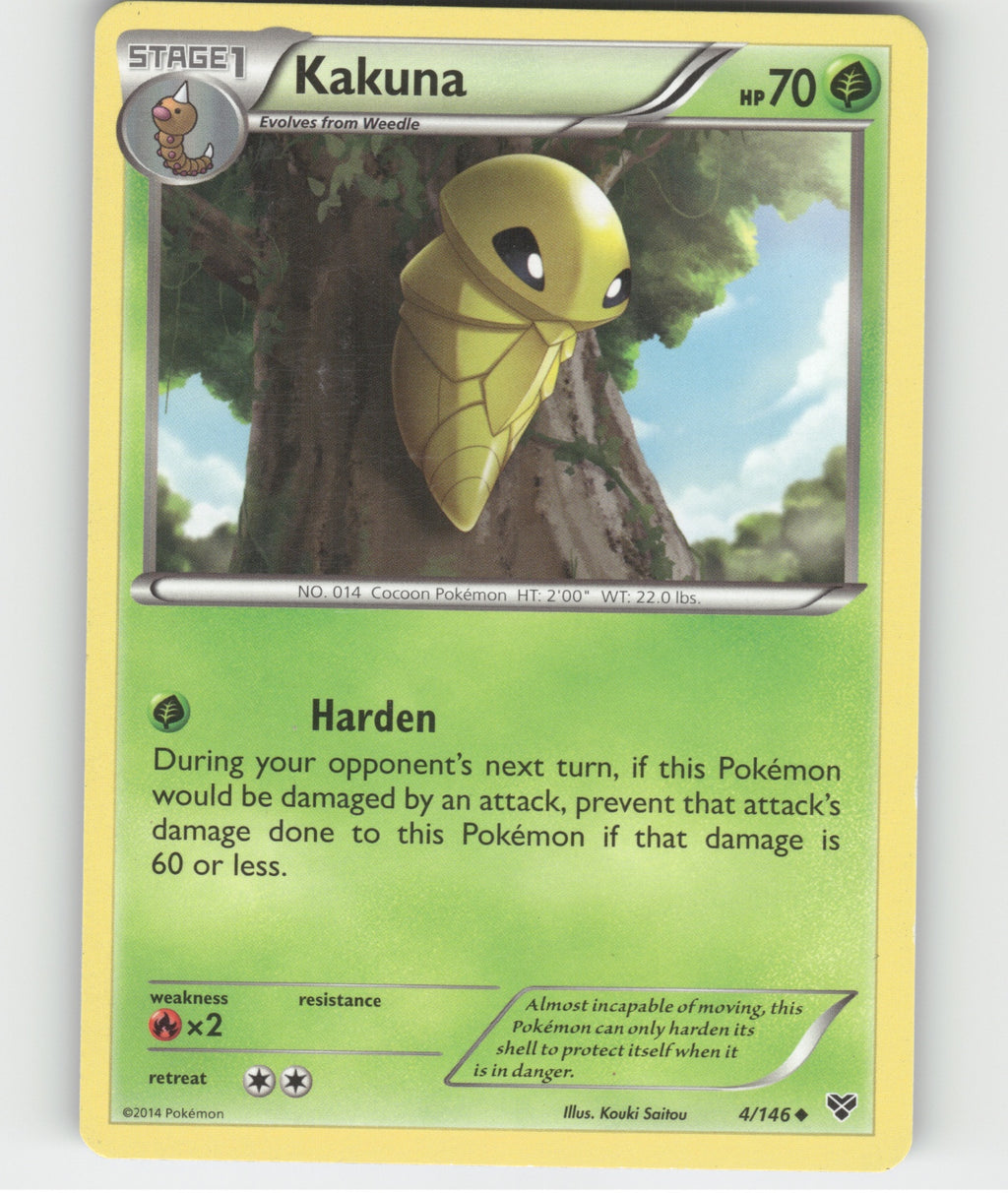 Kakuna Uncommon XY Base Set 4/146 LP