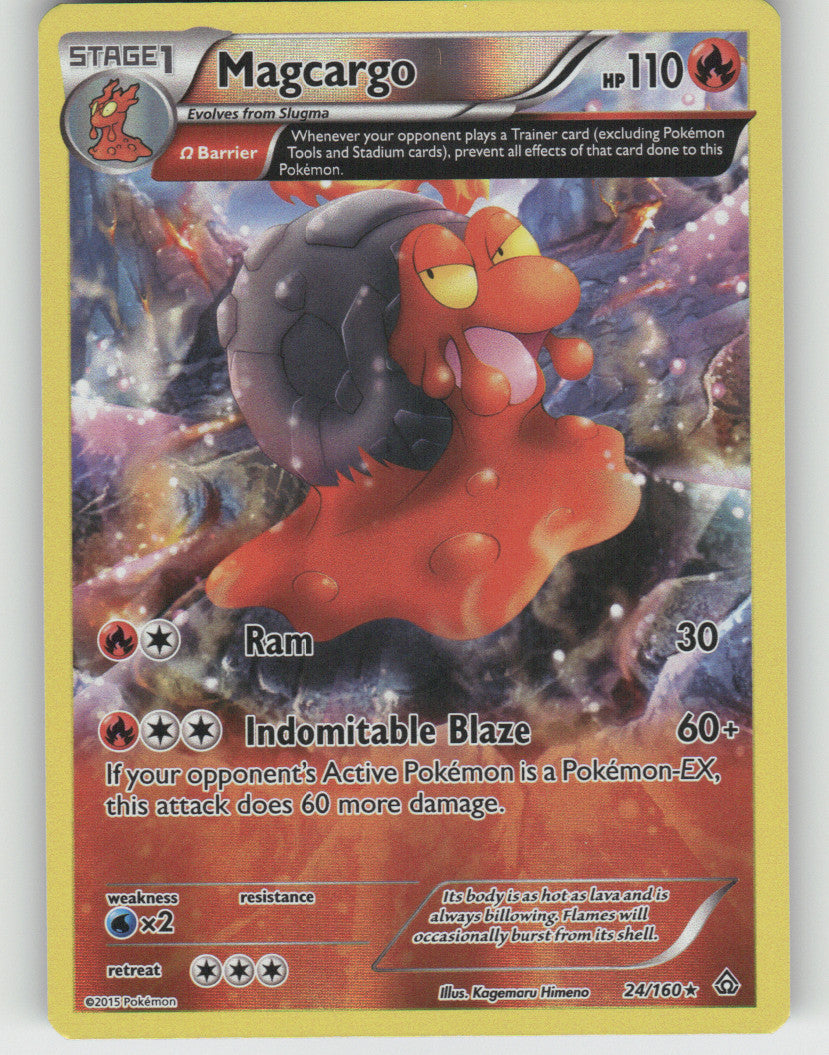 Magcargo (Omega) Reverse Holo Rare XY - Primal Clash 24/160 NM
