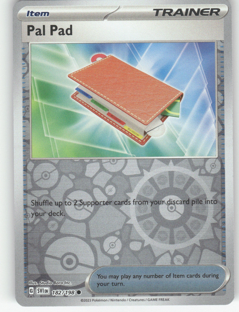 Pal Pad Reverse Holo Common SV01: Scarlet & Violet Base Set 182/198 NM