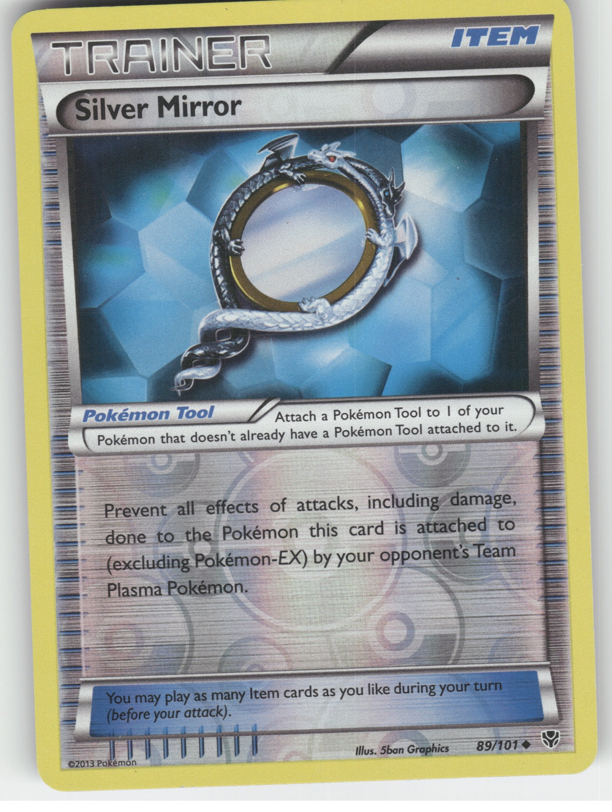 Silver Mirror Reverse Holo Uncommon Plasma Blast 89/101 NM