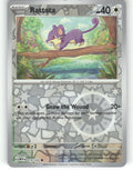 Rattata Reverse Holo Common SV: Scarlet & Violet 151 019/165 NM