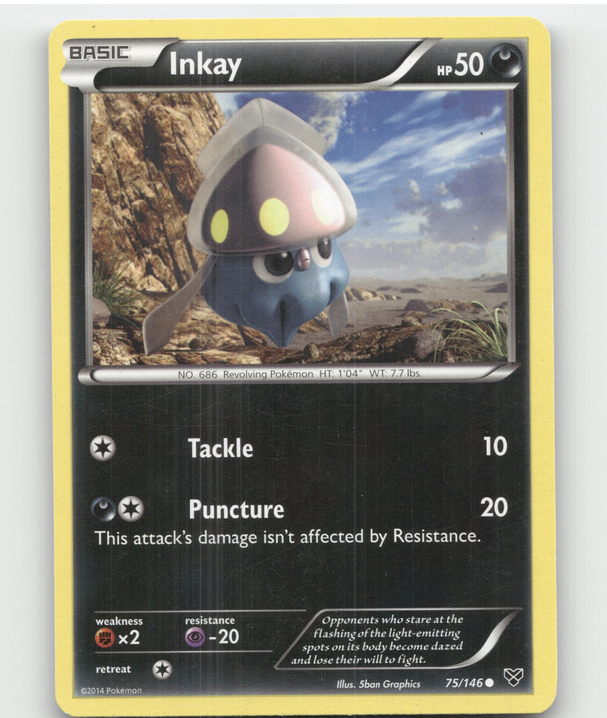 Inkay (75) Common XY Base Set 75/146 LP