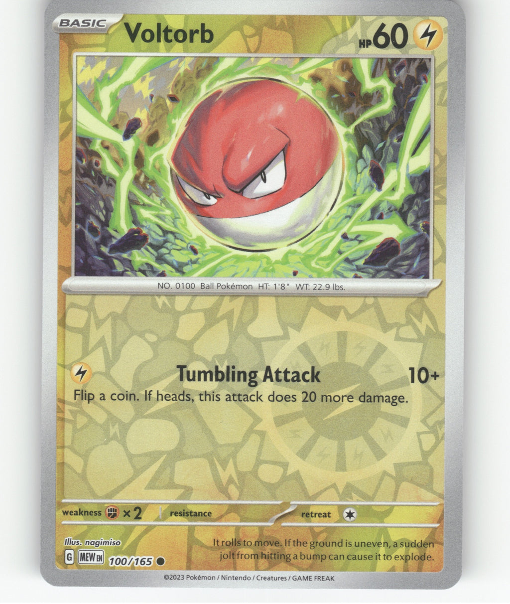 Voltorb Reverse Holo Common SV: Scarlet & Violet 151 100/165 NM