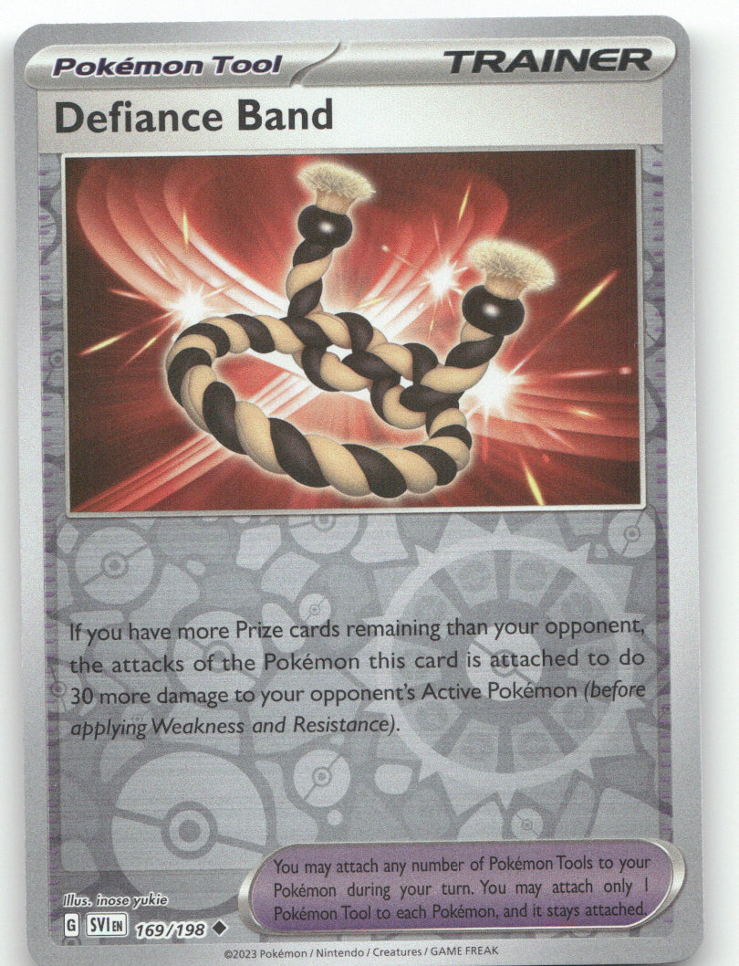 Defiance Band Reverse Holo Uncommon SV01: Scarlet & Violet Base Set 169/198 NM