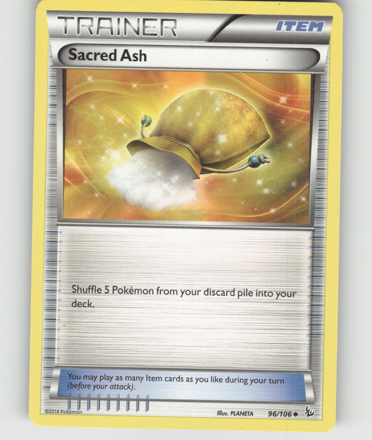 Sacred Ash Uncommon XY - Flashfire 96/106 NM