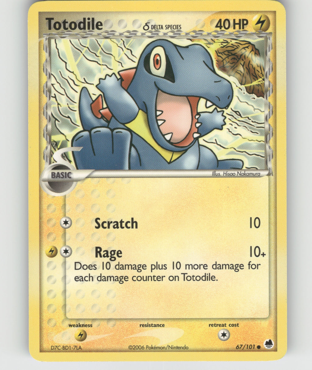 Totodile (Delta Species) Common EX Dragon Frontiers 67/101 NM
