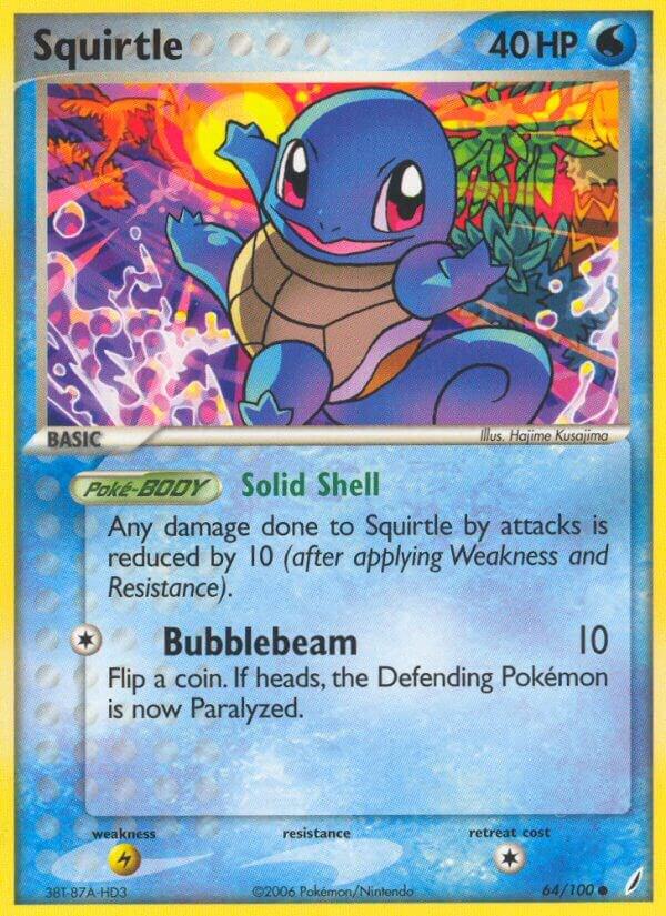 Squirtle Common EX Crystal Guardians 64/100 NM
