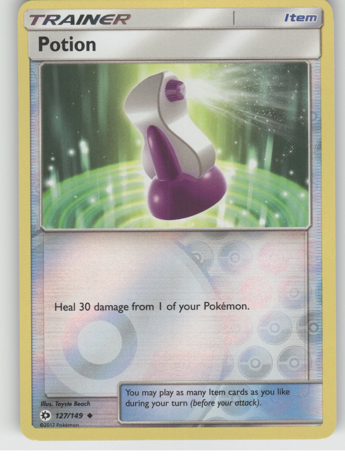 Potion Reverse Holo Uncommon SM Base Set 127/149 NM