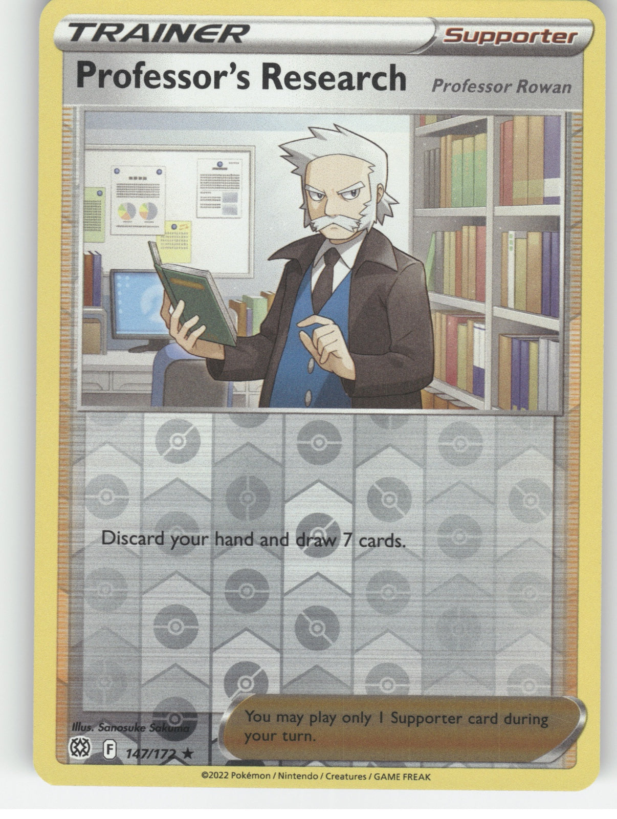 Professor's Research [Professor Rowan] Reverse Holo Holo Rare SWSH09: Brilliant 
