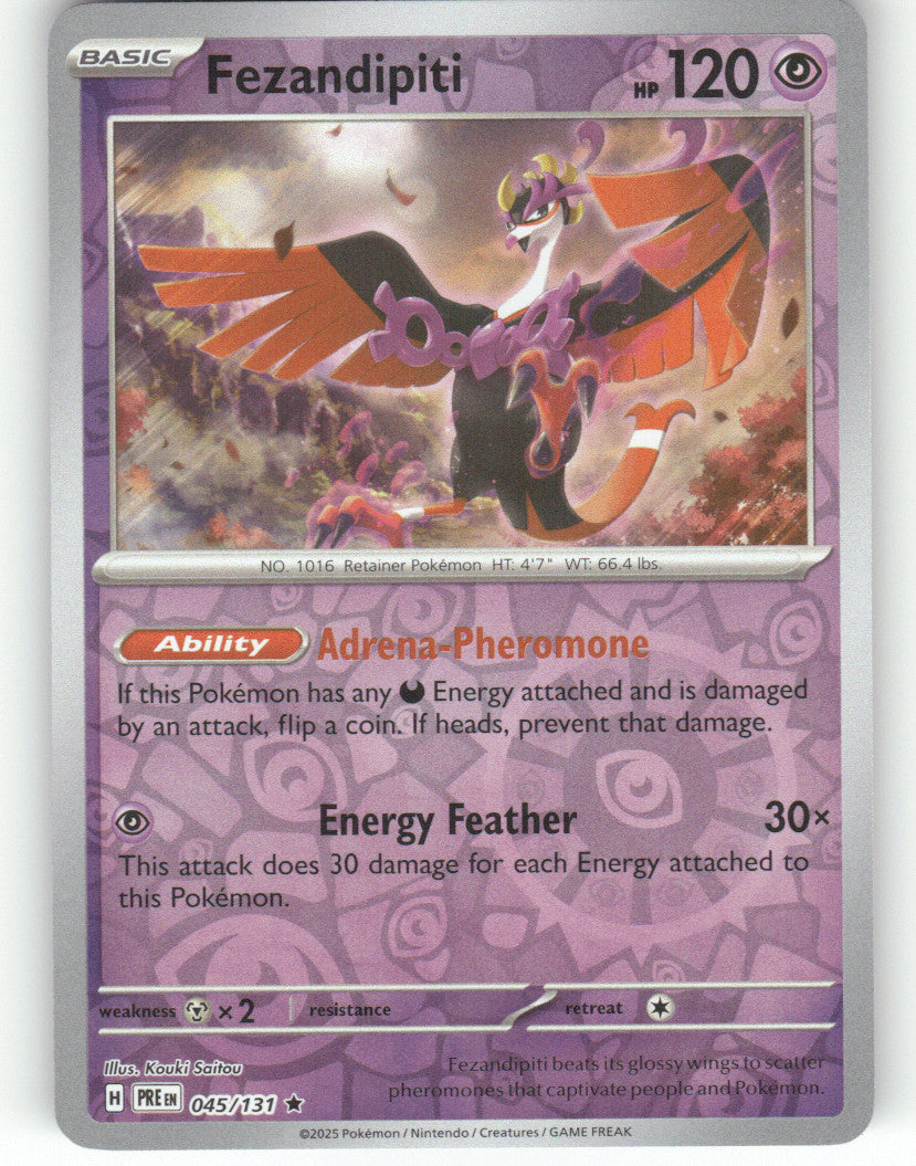 Fezandipiti Reverse Holo Rare SV: Prismatic Evolutions 045/131 NM