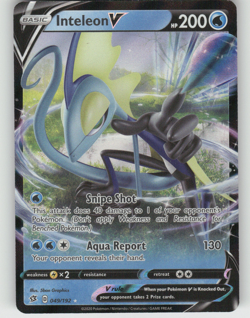 Inteleon V Holo Ultra Rare SWSH02: Rebel Clash 049/192 NM