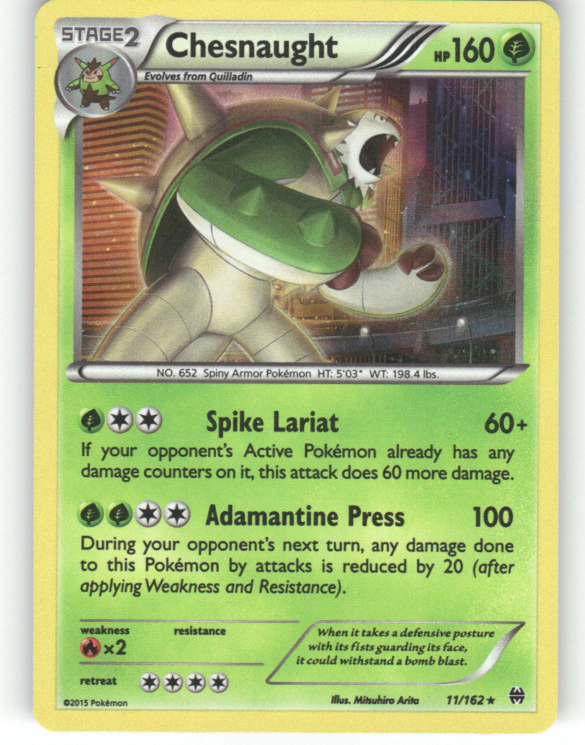Chesnaught Holo Rare XY - BREAKthrough 11/162 NM