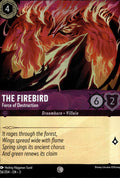 The Firebird - Force of Destruction Cold Foil Common Into the Inklands 56/204 NM