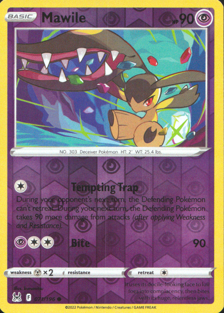 Mawile Reverse Holo Common SWSH11: Lost Origin 071/196 NM