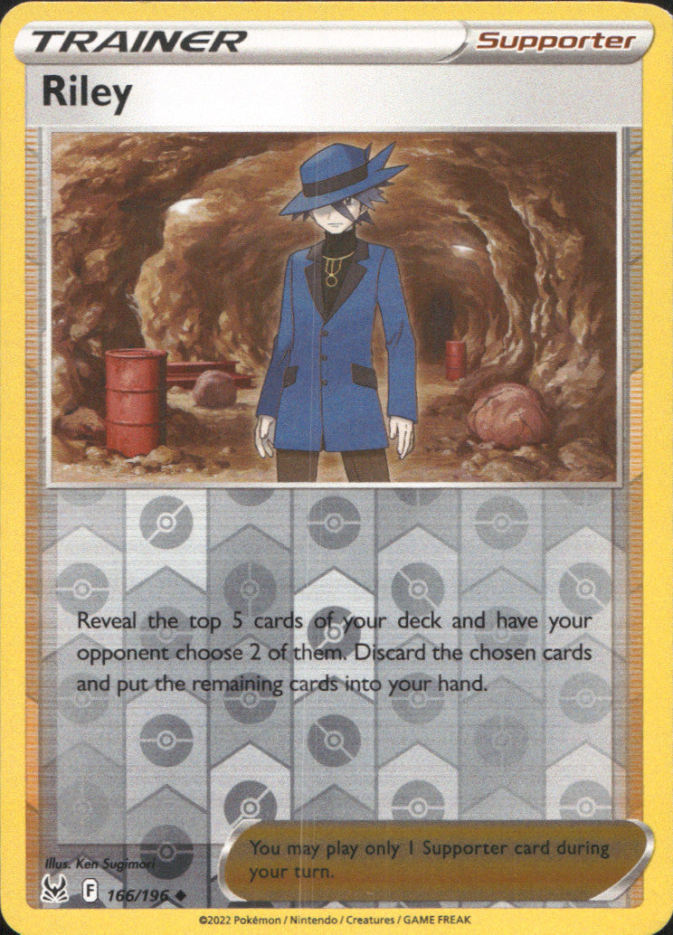 Riley Reverse Holo Uncommon SWSH11: Lost Origin 166/196 NM