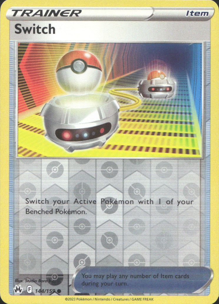 Switch Reverse Holo Common SWSH: Crown Zenith 144/159 NM