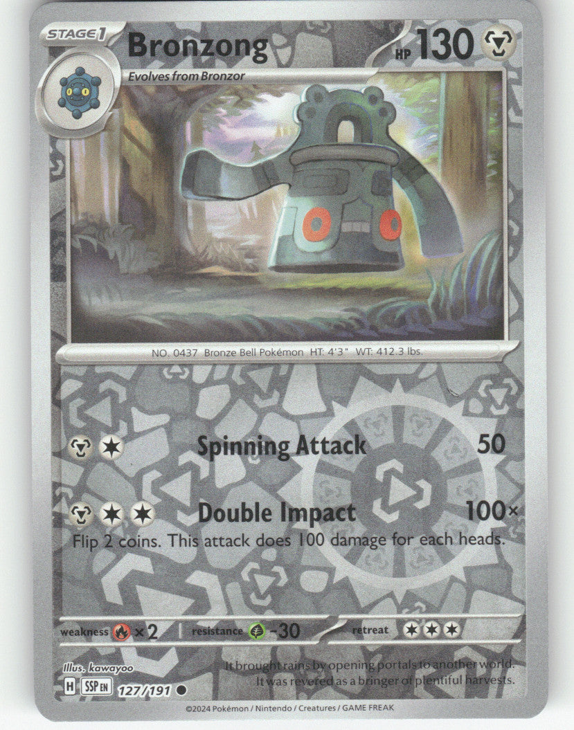 Bronzong Reverse Holo Common SV08: Surging Sparks 127/191 NM