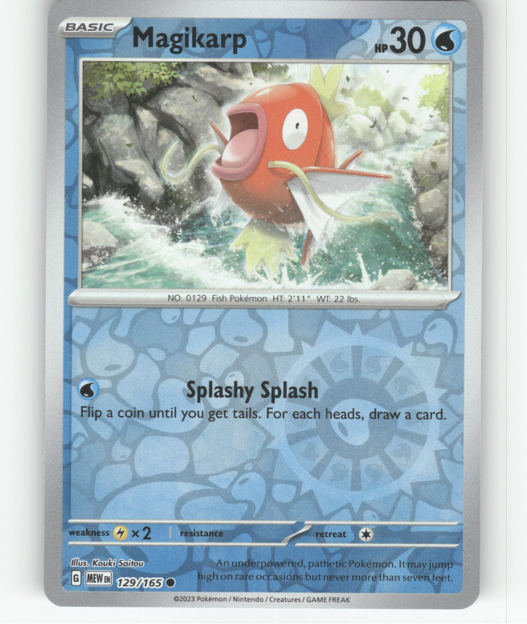 Magikarp Reverse Holo Common SV: Scarlet & Violet 151 129/165 NM