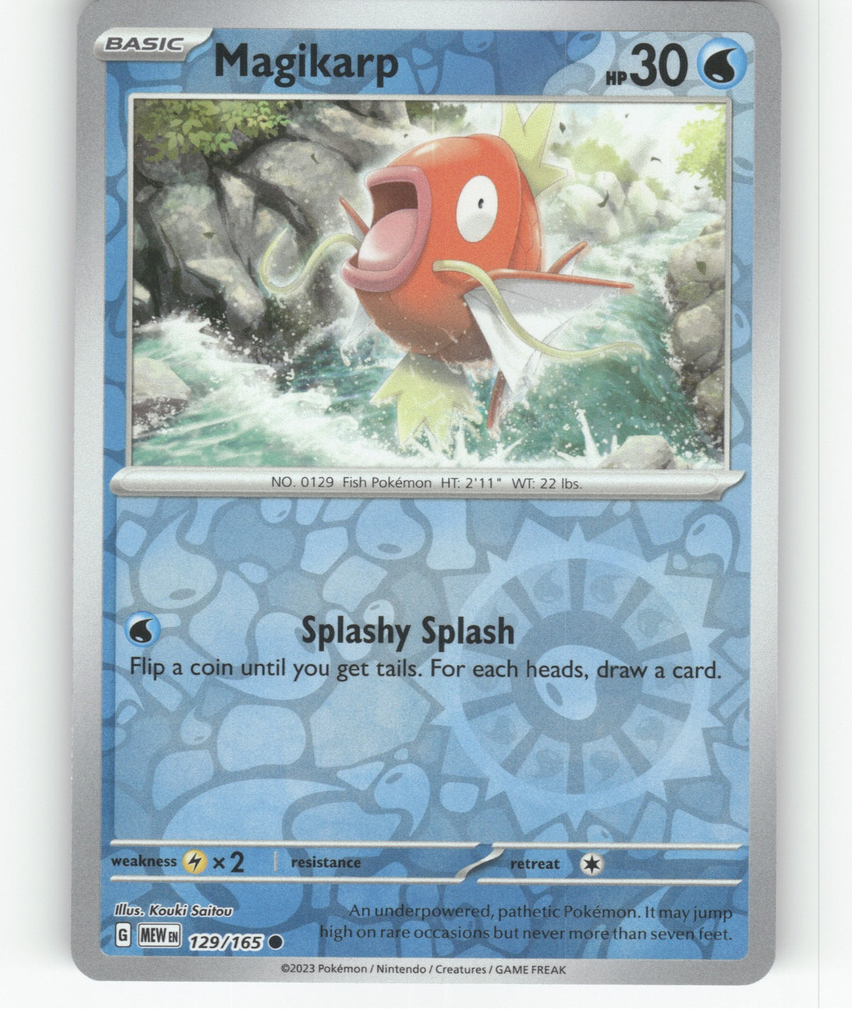 Magikarp Reverse Holo Common SV: Scarlet & Violet 151 129/165 NM